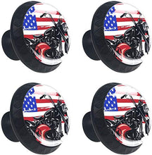 Moto d'epoca americana Pomelli per Porta Set di 4 Pomelli per Mobili Manopole per Cassetti Cucina Armadio Vetro