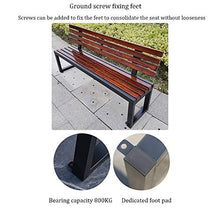 outdoor product Panca da Giardino con Panca da Esterno,Panchina con Schienale, Seduta in Legno Massello Anticorrosivo per Esterni, Sedia da Portico Resistente alle Intemperie，per Ponte/Prato/Canale