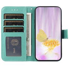 ikasus Cover Galaxy A20e Custodia,Goffratura fiore farfalla Flip Custodia Funzione Stand PU Premium Protezione Super Sottile TPU Interno Case Porta Carte credito Custodia Cover