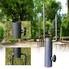 Hpory Supporto per ombrellone da giardino, con picchetto in metallo, per terrazzo, per ombrellone, diametro del foro 3,5 cm, in metallo, per balconi