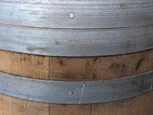Temesso Botte da Vino Rustica in Rovere, barile, da Usare Come Tavolo, Decorazione - Altezza 95cm, Contenuto 225 litro (con Fissaggio degli Anelli)