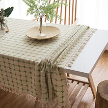 BKKENIDN Tovaglia, Tovaglia da Tavolo Lavabile in Lino Cotone Ricamato Tridimensionale, Adatta per Picnic Interni ed Esterni, Giardini, Matrimoni
