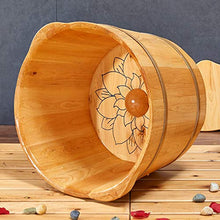 Goodvk Secchio per pediluvio Domestico Legno pediluvio Barrel pediluvio idromassaggio Legno di Cedro pediluvio idromassaggio pediluvio Lotus Foot Massage pediluvio Benna