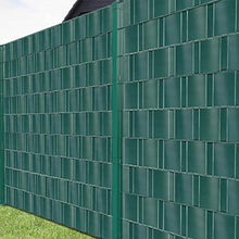 Sekey Frangivista per Recinzione Giardino in PVC Rigido, Schermo per la Privacy, per Giardino a Doppia Rete Metallica, Protezione Opaca Anti-UV Resistente alle intemperie, Verde, 19 cm x 25 m