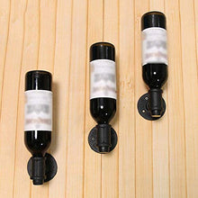 Appeso a parete in ferro Bottiglia singola retrò Portabottiglie di vino rosso Portabottiglie a testa in giù Portabottiglie per vino Decorazione per tavolo da bar Decorazione Armadietto per vino Port