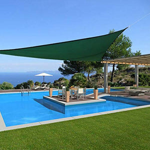 TRITTHOCKER Impermeabile 300D Rettangolare Vela Ombra, Ombra baldacchino Nuoto Sole per terrazza con Giardino, tettoia Vela per Il Campeggio e Le Escursioni Campo,3x4m