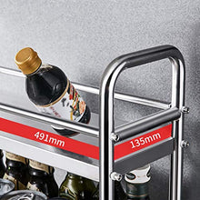 Rack Armadietto portaoggetti Stoccaggio Stretto Acciaio Inox 304 Atterraggio Multi-Strato Che può Essere spostato Cucina, Bagno Contenitore