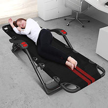 ABBD Sedia a Sdraio da Spiaggia Regolabile, Lettino da Campeggio Portatile Sedia reclinabile Pieghevole, Sdraio reclinabile da Esterno Nero per Piscina-black1