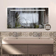 styleglass Specchio da Bagno Rettangolare Personalizzabile Atena 120 x 60 cm, Made in Italy, Specchio Parete Com Spessore Vetro 4mm, Kit Fissaggio Murale Incluso, Grado di Protezione IP20