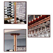 Porta Bicchiere Di Vino Rosso Portabottiglie da Vino Semplice e Creativo Portabicchieri Alto Portabicchieri Sospeso Supporto per Display da Bar Supporto per Tavolo da Bar, PZW, Marrone, 60 * 30cm