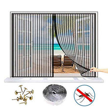 Zanzariera per Finestra con Nastro Autoadesivo, Magic Mesh per Interno Esterno, Anti-Zanzara, Facile da Montare, Rete Tenda Zanzariera, Anti Insetti Rete Facile da Montare Lavabile,,95x95cm(37x37inch)