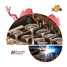 AT Calici Scaffalature Metalliche con Montaggio a Parete Attaccatura Del Supporto Di Bottiglia Del Vino Holder Wine Rack a Muro | Attaccatura Del Supporto Di Vetro Di Vino, Altezza Regolabi