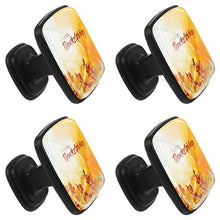 Verdure autunnali e foglie colorate Pomelli per Porta Set di 4 Pomelli per Mobili Manopole per Cassetti Cucina Armadio Vetro