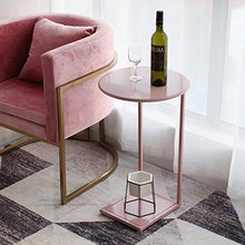 Yyqx Comodino Lato Nordic Light Luxury, Comodino in Ferro battuto con Comodino in Ferro battuto Comodini Letto (Color : Pink Iron Art)