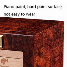 20 Sigari Raffreddamento Humidor Tre Piani Dello Spazio Legno Di Cedro Cigar Idratante Governo Esterno Igrometro Cottura Processo Cabinet Trasparente ( Color : Red , Size : 24*26*24cm )
