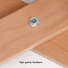 Sedia pieghevole in legno da giardino con cuscino in spugna ad alto rimbalzo e cuscino prendisole, sedia a sdraio per patio (colore: marrone) - grigio