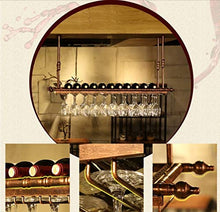 L.W.S Cremagliera Cremagliera del Vino Nuova Parete retrò Portavolo Metallo Ferro di Ferro da stoccaggio Bar Loft Soffitto Parete Appeso Wine Champagne Vetro Vino Vino Cicciole Calice Cremagliera del