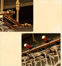 Portabottiglie per vino sospensione per barra in metallo Bancone per bar Portabottiglie per vino Ristorante per uso domestico Portabottiglie per vino capovolto Portabottiglie per vino in ferro retrò