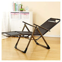Sywlwxkq Sedia a Sdraio Pieghevole, Sedia di Vimini, Sdraio Pieghevole, Sedia da Giardino reclinabile, sedie a Sdraio, sedie a gravità Zero, Larghezza Super 58 cm, Patio Giardino in spiaggi