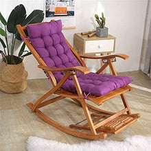 eewopjkj Cuscino per Lettino Supporto per Schienale Alto Addensare Cuscino per Sedia Relax Extra-Large Cuscino reclinabile Cuscini per Sedia a Dondolo Cuscini da Giardino-Viola 40x110 cm