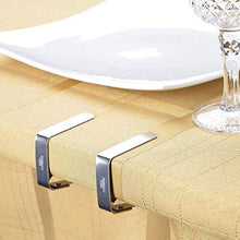 OVBBESS - Set di 20 mollette regolabili in acciaio, per feste, ristoranti, picnic, esterni, 5 x 4 cm, colore: argento