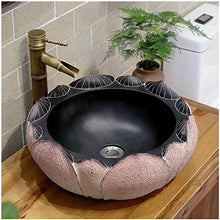 Jgophu Flower Counter Top Lavello da bagno Lotus Lavello da bagno Balcone Lavello da bagno