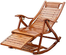 Sedia a sdraio pieghevole in legno per patio reclinabile comoda sedia a dondolo reclinabile regolabile