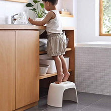 AYHa Bagno Anti-Skid per bambini casa in materia plastica Sgabello Learning piccola sedia Cambio di scarpe da banco disabili Bagno Sgabello,bianca,31 cm * 21 cm * 21 cm