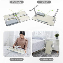 jiaju Tavoli da Picnic Tavolo Pieghevole, Tavolo per Laptop in Lega di Alluminio Tavolo Pieghevole da Tavolo Pieghevole Portable Regolabile Desk Stand Notebook per Il Letto del Letto del Laptop