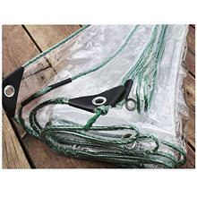 SHIJINHAO Telo Impermeabile Esterno Trasparente Foglio Incatramata con Occhielli, Clear Reinforced Tarp Heavy Duty Ground Cover PVC Sheet Proteggere Il Vostro Roba da Vento E Acqua, 21 Formati