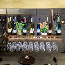 Portabottiglie per Vino Portabottiglie per Vino Portabottiglie per Vino Rosso Cornice per Bicchiere da Vino Calici retrò Cornice per Bicchiere da Vino Rosso Appendiabiti Capovolto con Luci Porta Cal