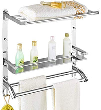AINIYF Bagno Bagno Doccia Mensola Organizzatore Parete portasciugamani in Acciaio Inossidabile 304 3 Tiers Pieghevole Punch Installazione (Dimensioni: 50x24x56.5cm)