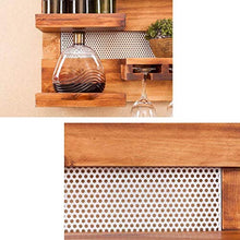 Portabottiglie Da Parete In Legno Naturale Multifunzione Mensola Portaoggetti Da Appendere A Parete Portabottiglie E Bicchieri Da Vino Appendiabiti A Testa In Giù Scaffale Per Tazze Decorazione Da Pa