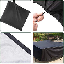 JYSSH Mobili da Giardino Copertura, Rettangolarecopritavolo da Esterno con Coulisse Fodera, Copertura Tavolo Esterno per Sedia con Sedile Profondo da Giardino,200x140x90cm