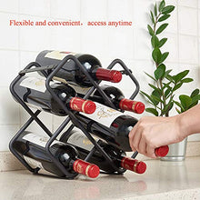 5 Scanalature Del Supporto Conservazione Del Vino, Supporto In Acciaio Al Carbonio Vino, 5 Portabottiglie Impilabile Vino, Cremagliera Del Vino A Casa, Non Necessario, Robusto E Di Lunga Durata - 28 ×
