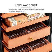 Costante Di Temperatura E Umidità Sigaro Armadi Legno Di Cedro Cigar Armadi Nude Nazionale Cigar Armadi Soggiorno Ufficio Cigar Armadi Cigar Box 4 Strati 70L ( Color : Black , Size : 45*52.5*72.5cm )