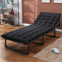 Pieghevole Zero Gravity Chaise Lounges Sedia a Sdraio da Giardino Lettino da Giardino Sedie da Giardino Letto con Materasso,Letto Singolo Ampliato 68 Cm Di Cotone Pad Antiscivolo Pausa Pranzo