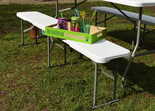 AMANKA - 2 panche da Birra Impermeabili, Pieghevoli, 182 x 27 x 43 cm, in plastica