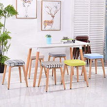 Sgabello Resistente per Soggiorno Stile moderno Sgabello quadrato semplice for camera da letto Soggiorno Sgabello in tessuto Art Makeup Sgabello Piccolo sgabello for bambini Decorazione Vanity Sgabell