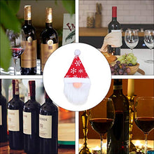 Amosfun 6 Pezzi Copri Bottiglia di Vino di Natale Tomte Gnomo Svedese Bottiglia di Vino Toppers Decorativo Decorazioni Natalizie Scandinave Babbo Natale Decorazioni per La Tavola Festa