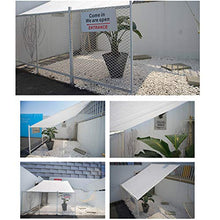 Shade net Rete ombreggiante da Esterno Bianco,80% Resistente Ai Raggi UV,per Giardino/Pianta/Serra/Esterno/Cortile/Tetto Rete da Ombra per Cortile