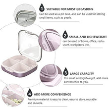 Supvox Portapillole da Viaggio Portapillole 4 Scomparti Portapillole Tascabile Portapillole Porta Vitamine Organizer per Borsa da Viaggio Tasca