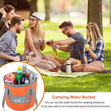 Idefair Secchio d'Acqua Pieghevole 20L,Contenitore Pieghevole per l'acqua Pieghevole Secchio da Campeggio per Viaggi all'aperto Escursionismo Pesca Giardinaggio Lavaggio Auto
