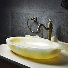 Sopra il bacino di arte del bacino del contatore Bacino di pietra del lavabo della lava di pietra della lava di pietra della lava americana creativa grande Lavabi