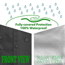 Copertura per mobili da giardino con striscia riflettente, impermeabile, antivento, resistente ai raggi UV, a prova di umidità Oxford (128 x 71 cm)