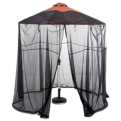 DFGENLY Ombrellone Zanzariera Copertura Schermo, Schermo per Zanzariera Paravento per Tavolo Patio Giardino Esterno Diametro e Altezza Regolabili, Anti-zanzare, Protezione Solare