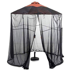 DFGENLY Ombrellone Zanzariera Copertura Schermo, Schermo per Zanzariera Paravento per Tavolo Patio Giardino Esterno Diametro e Altezza Regolabili, Anti-zanzare, Protezione Solare