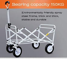 Z-SEAT Carrello da Giardino Portatile Carrello Pieghevole Carrello da Festival per carichi Pesanti Carrello da Traino con Ruote frenanti, Carrello Multiuso per Bagagli/VI