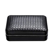 Minmin Cuoio portatile Cigar Box Legno di Cedro umidificatore con umidificatore Humidor nero, 205x130x70mm accessori del sigaro (Size : 205x130x70mm)