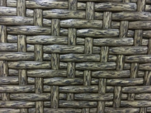 Michele Sogari & C. Srl Set Giardino Bistrot Tavolino e 2 Sedie in Metallo e Simil Rattan Colore Antracite